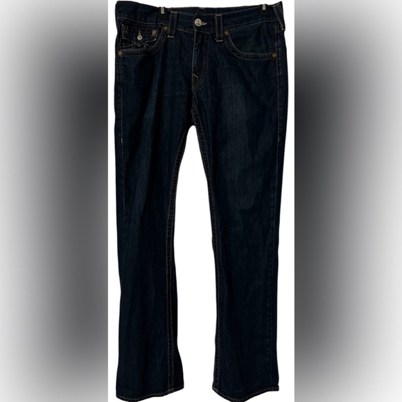 Men’s True Religion Ricky Flap Straight Jeans - Picture 2 of 16